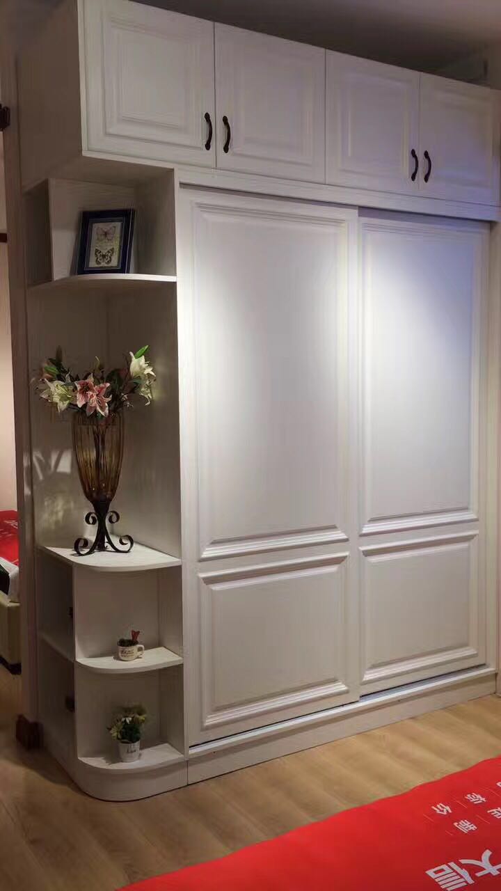 郑州露水河实木衣柜移门衣柜 推拉门卧室家具 全屋定制整体大衣橱