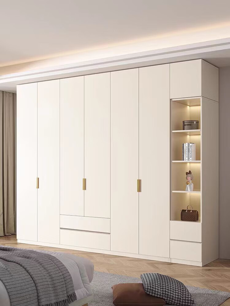 语森忆定制现代简约家用卧室全铝衣柜整体家具大衣橱衣帽间储物柜子