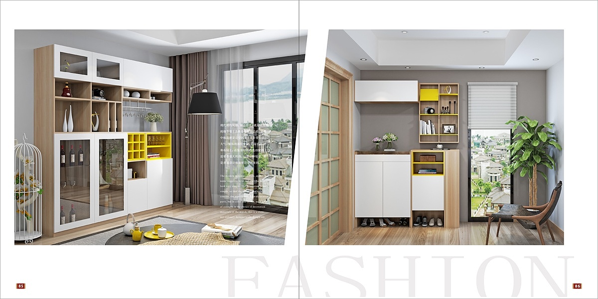 新款模压全屋定制图册整体衣柜橱柜彩页定制家居画册