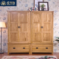 爱琴海 橡木衣柜两门衣柜实木家具组合大衣柜推拉门整体衣橱壁橱卧室木质【专卖店、旗舰店、报价大全】-苏宁易购开放平台