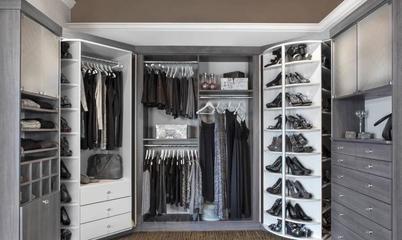 衣帽间整体衣柜设计图片效果图欣赏